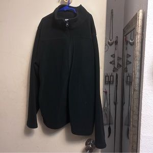 Black fleece sweater zip up kids